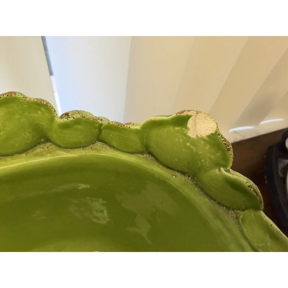Les Fleur Oval Ceramic Centerpiece Abigail’s Hand Made In Italy Signed